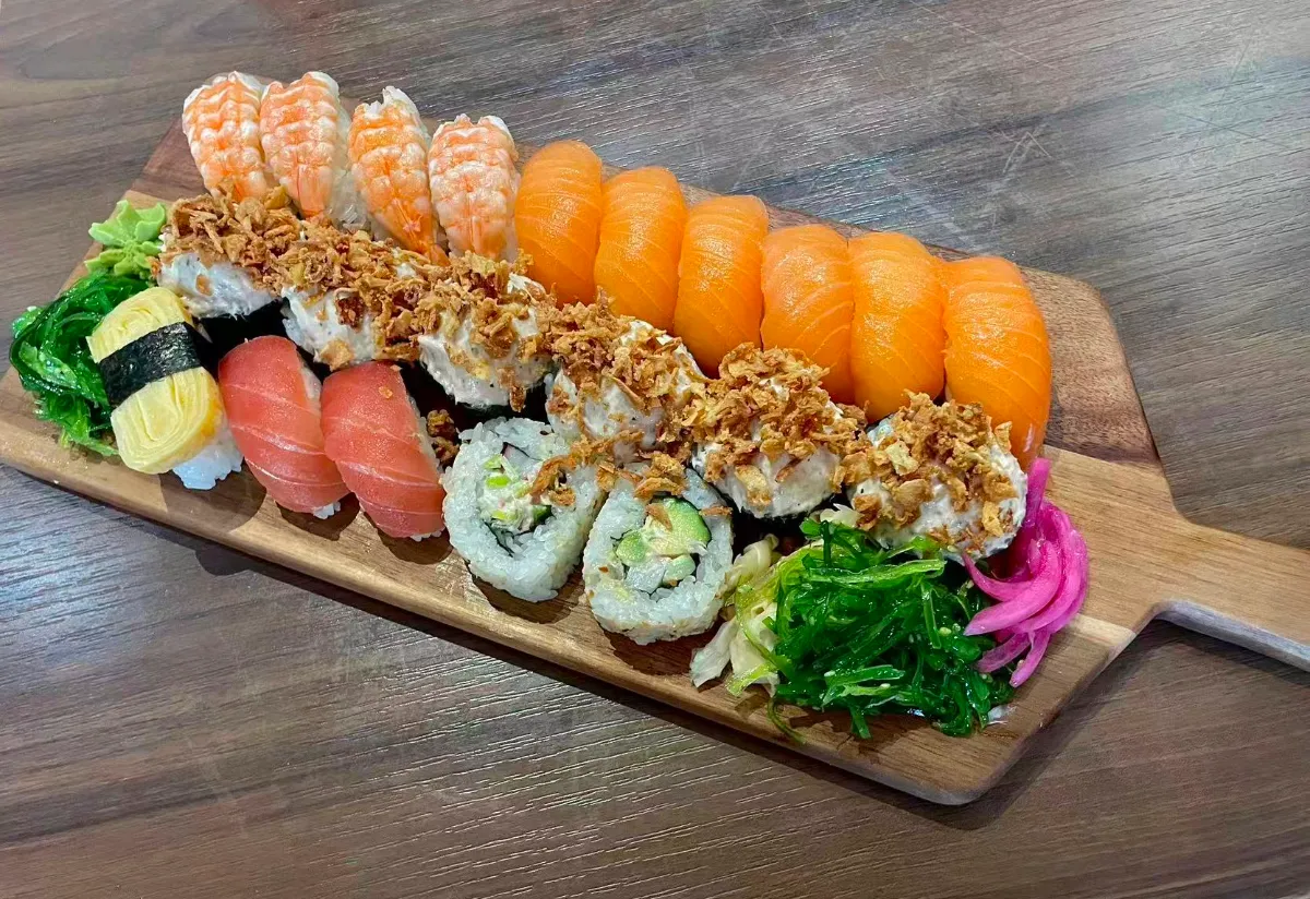 Close up texture of premium tuna fish